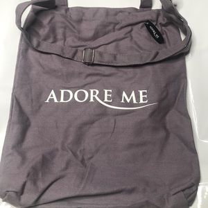 NWT Adore Me Canvas Purple Tote